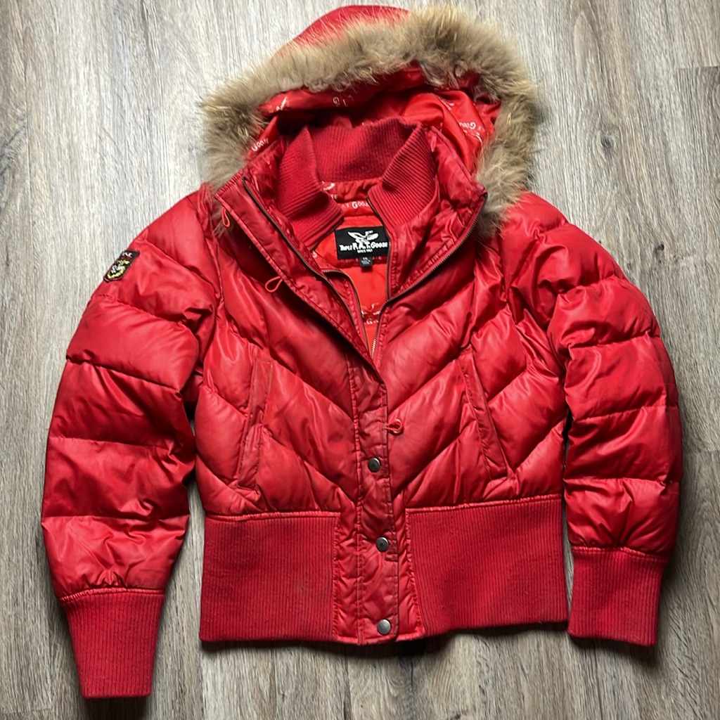 Triple FAT Goose Puffer Jacket W Fur Hood Size Xxl